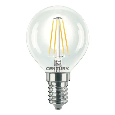 CENTURY LED FILAMENT MINI GLOBE ČIRÁ 4W E14 4000K 470Lm 360d 45x76mm IP20 CEN INH1G-041440