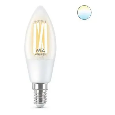 LED Žárovka WiZ Tunable White Filament 8718699787196 E14 C35 4,9-40W 470lm 2700-6500K, stmívatel