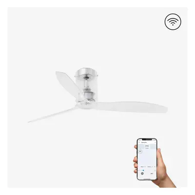 FARO MINI TUBE FAN, transparentní, stropní ventilátor s DC motorem SMART