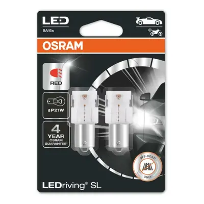 OSRAM LED P21W 7506DRP-02B RED 12V 2W BA15s