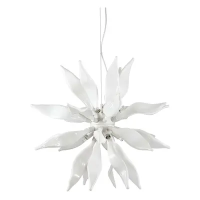 Dekorativní/ závěsné svítidlo Ideal Lux Leaves SP8 bianco 111957