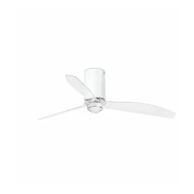 FARO MINI TUBE FAN M LED, bílá/transparentní, stropní LED ventilátor s DC motorem