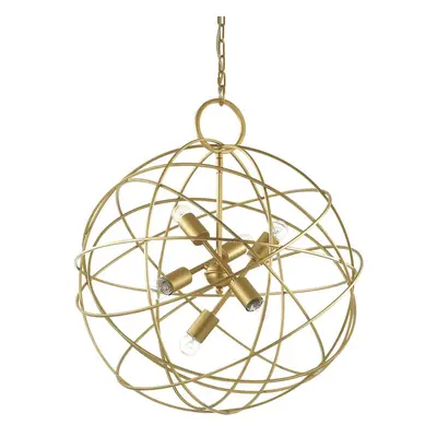 Závěsné svítidlo Ideal Lux Konse SP6 oro 156026 zlaté 60cm