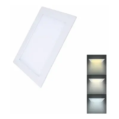 Solight LED mini panel CCT, podhledový, 6W, 450lm, 3000K, 4000K, 6000K, čtvercový WD147