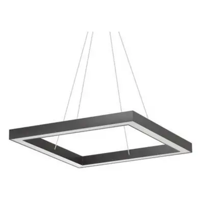 LED Závěsné svítidlo Ideal Lux Oracle D60 Square Nero 245690 39W 2500lm IP20 60cm hranaté černé