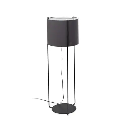 FARO DRUM černá/šedá stojací lampa