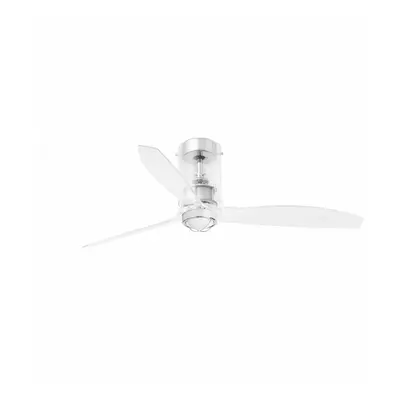 FARO MINI TUBE FAN M LED, transparentní, stropní LED ventilátor s DC motorem SMART