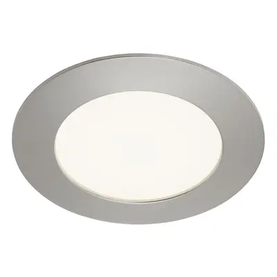 BRILONER LED vestavné svítidlo, pr. 12 cm, 7 W, matný nikl IP44 BRI 7284-012