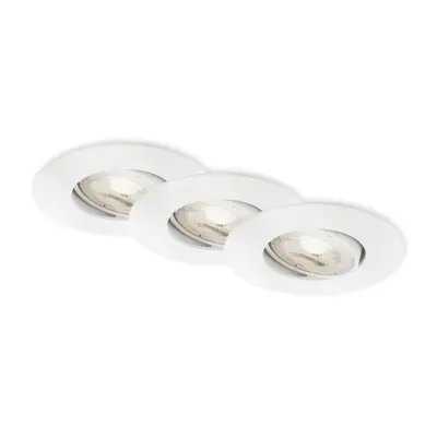 BRILONER LED vestavné svítidlo 4,4 cm 3x 4,9 W 480lm bílé BRI 7602036