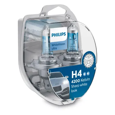 Philips H4 WhiteVision ultra 12342WVUSM 12V (+ 2x W5W)