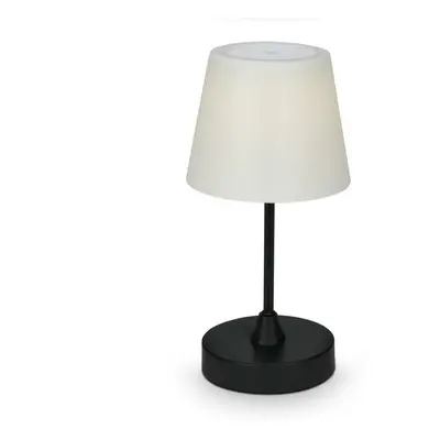 BRILONER LED venkovní stolní lampa s dotykovým vypínačem, pr.30 cm, LED modul, 3 W, 340 Lm, čern