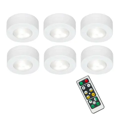 BRILONER LED skříňkové svítidlo pr. 5,8 cm 6x60lm bílé BRILO 2632-066