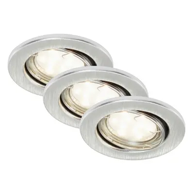 BRILONER 3ks sada LED vestavné svítidlo, pr. 8,6 cm, 3 W, hliník BRI 7225-039