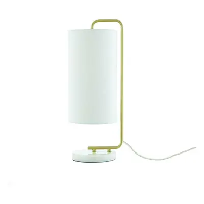 ACA Lighting stolní lampa 1XE27 OSAKA zlatá + bílá mramor IP20 20,4X18XH51CM ML121811T