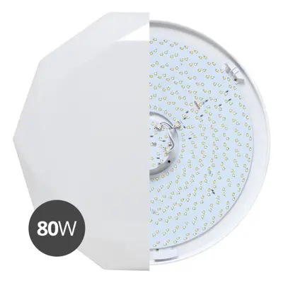 Ecolite LED sv. nástěnné 80cm, 80W, dálk.ovl., 7300lm, bílé WZSD-80/80W/LED