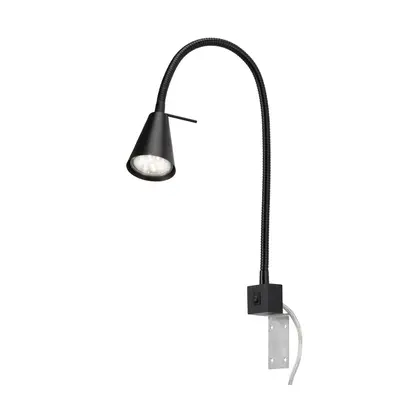 BRILONER Flexibilní nástěnné svítidlo 40,3 cm 1xGU10 5W 400lm černá BRI 2080-015