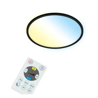 BRILONER CCT svítidlo LED panel, pr. 42 cm, 22 W, 3000 lm, černá BRILO 7059-015