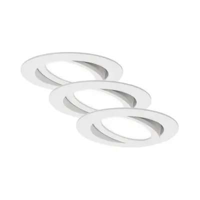 BRILONER 3ks sada LED vestavné svítidlo, pr. 10,6 cm, 7 W, bílé BRI 7114-436