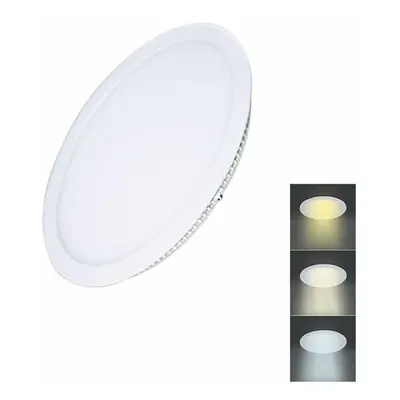 Solight LED mini panel CCT, podhledový, 6W, 450lm, 3000K, 4000K, 6000K, kulatý WD146