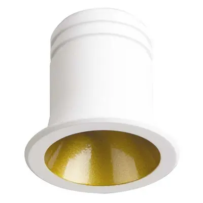 LED Zápustné schodišťové svítidlo Ideal Lux Virus WH GD 244822 3W 210lm 3000K IP20 bílo-zlaté