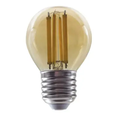 ACA Lighting LED FILAMENT E27 DIM G45 jantar 6W 2700K 230V 700lm RA80 ALIN6WWDIMAM