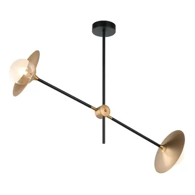 ACA Lighting stropní svítidlo 2XG9 mosaz/černá kov + sklo 85X20XH51CM LAYLA HL4322C84BB