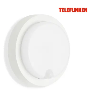 BRILONER TELEFUNKEN LED venkovní nástěnné svítidlo s čidlem, pr. 17 cm, 12 W, bílé TF 315306TF