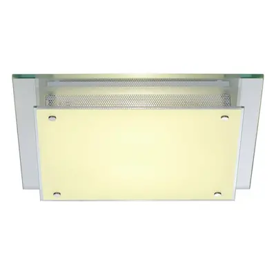 SLV BIG WHITE Stropní svítidlo GLASSA E27 stropní čtvercová 230V E27 2x60W 155180