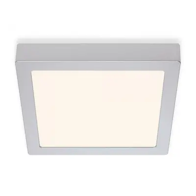 BRILONER LED stropní svítidlo, 22,5 cm, 16,5 W, matný chrom BRI 7118-014