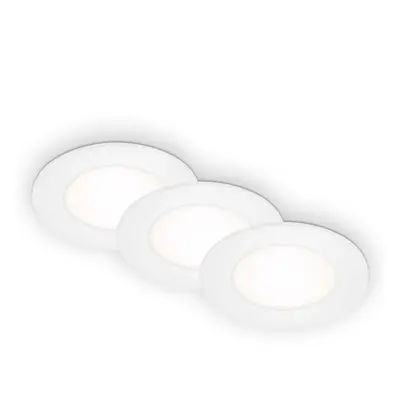 BRILONER 3ks sada LED vestavné svítidlo, pr. 8,6 cm, 3 W, 350 lm, bílé BRI 7057-436