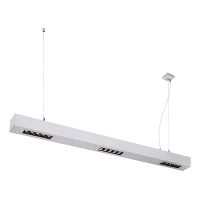 SLV BIG WHITE Q-LINE PD LED vnitřní závěsné svítidlo, 1m, BAP, stříbrná, 3000K 1000928