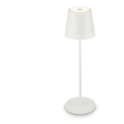 BRILONER LED nabíjecí stolní lampa 38 cm 2,6W 280lm bílé IP44 BRILO 7438-016