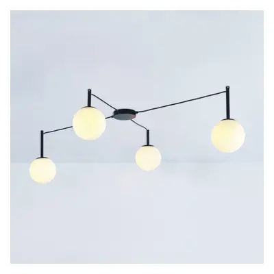 ACA Lighting stropní svítidlo 4XE14 TIRAMOLLA černá + bílá 150X75X32CM OD94614CB