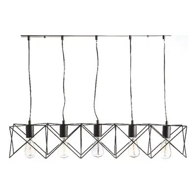 ACA Lighting Vintage závěsné svítidlo KS1462P5BK