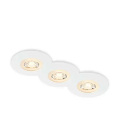 BRILONER LED vestavná svítidla, pr.9 cm, 3x LED, 5 W, 480 lm, bílé BRI 7044-036