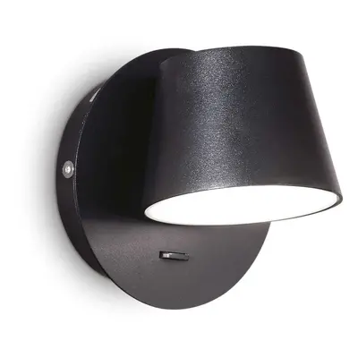 LED Nástěnné bodové svítidlo Ideal Lux Gim AP1 nero 167121 černé