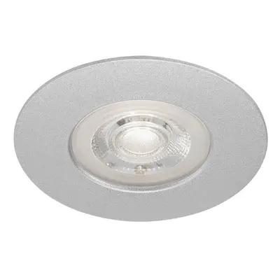 BRILONER LED vestavné svítidlo, pr. 9 cm, 4,9 W, matný chrom IP44 BRI 7047-014