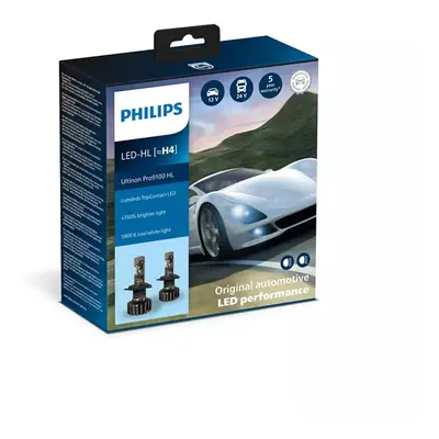 Philips H4 12V/24V P43t-38 Ultinon Pro9100 HL LED 5800K NOECE 2ks PH 11342U91X2