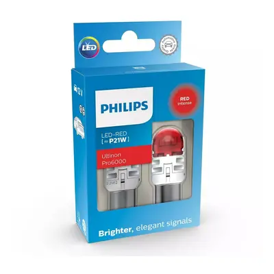 Philips LED P21W 12V 2,3W Ultinon Pro6000 SI Red Intense 2ks 11498RU60X2