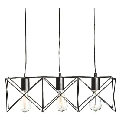 ACA Lighting Vintage závěsné svítidlo KS1462P3BK