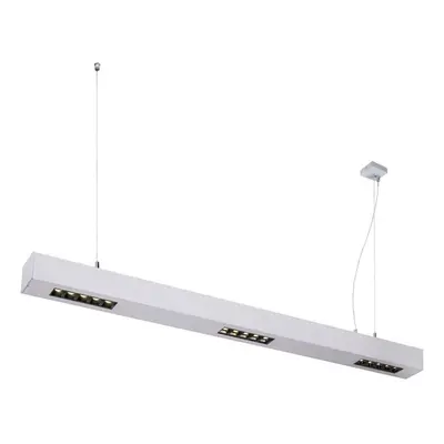 SLV BIG WHITE Q-LINE PD LED vnitřní závěsné svítidlo, 1m, BAP, stříbrná, 3000K 1000934