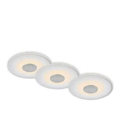 BRILONER LED vestavné svítidlo, pr.12 cm, 3x LED, 6 W, 650 lm, hliník IP44 BRI 7043-039