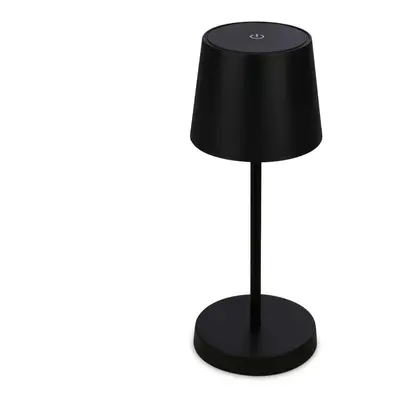 BRILONER LED nabíjecí stolní lampa 26 cm 2,6W 150lm černá IP44 BRILO 7423015