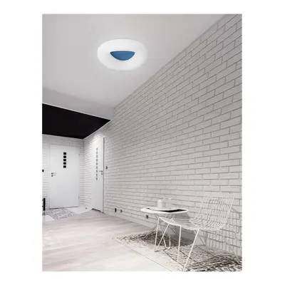 NOVA LUCE stropní svítidlo CIA modrý hliník a akryl LED 38W 230V 3000K IP20 stmívatelné 9106243