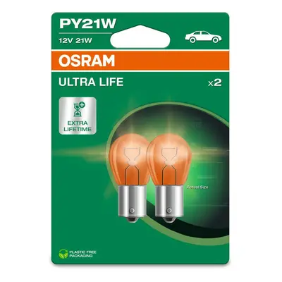 OSRAM PY21W 12V 21W BAU15s ULTRA LIFE 2ks blistr 7507ULT-2BL