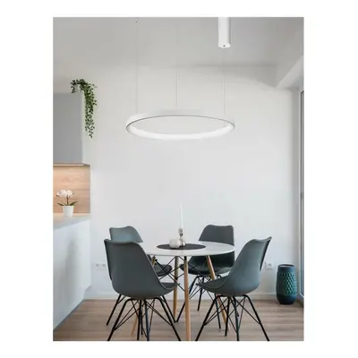 NOVA LUCE závěsné svítidlo PERTINO bílý hliník a akryl LED 38W 230V 3000K IP20 stmívatelné 98536