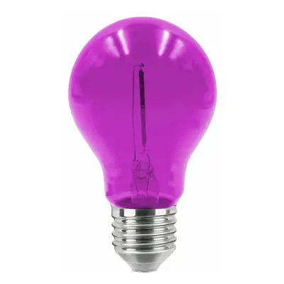 CENTURY LED FIESTA žárovka DECO PURPUROVÁ 0,6W E27 50Lm 36VDC IP43