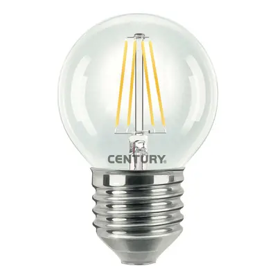 CENTURY LED FILAMENT MINI GLOBE ČIRÁ 6W E27 2700K 806Lm 360d 45x72mm IP20 CEN INH1G-062727