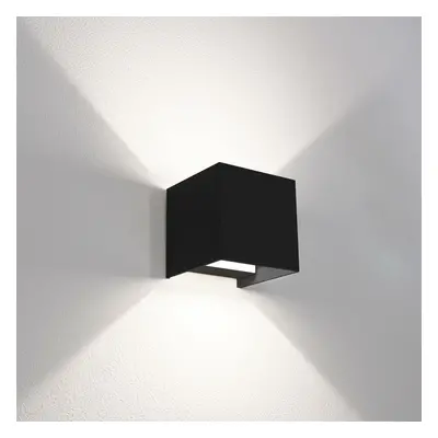 CENTURY Venkovní nástěnné LED svítidlo up/down QUADRATO černá 10W 3000/4000/6500K IP65