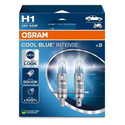 OSRAM H1 12V 55W P14.5s Cool Blue INTENSE NextGen. 5000K +100% Duo 2ks 64150CBN-2HB